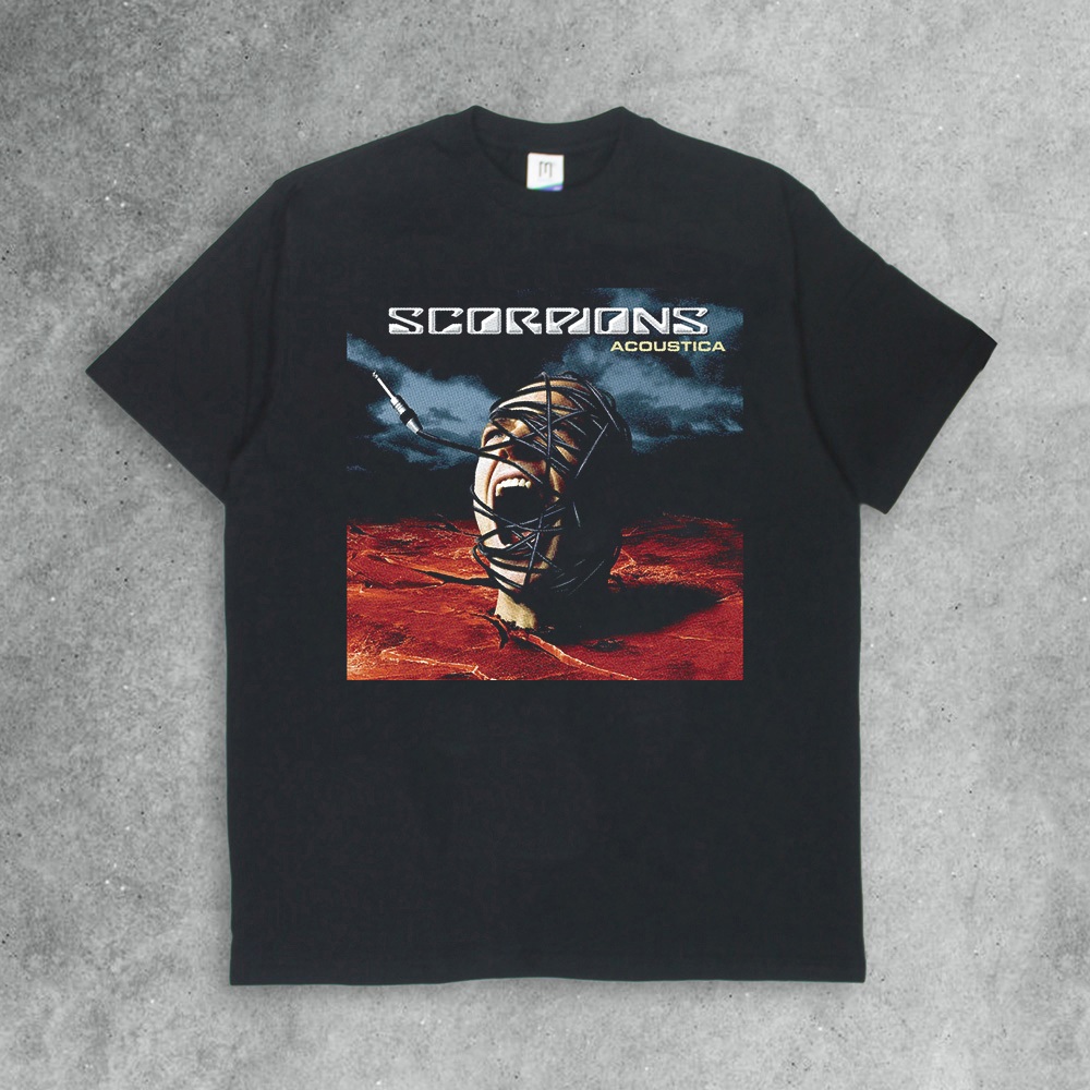 Kaos Band Scorpions Acoustica Tshirt Mercandise