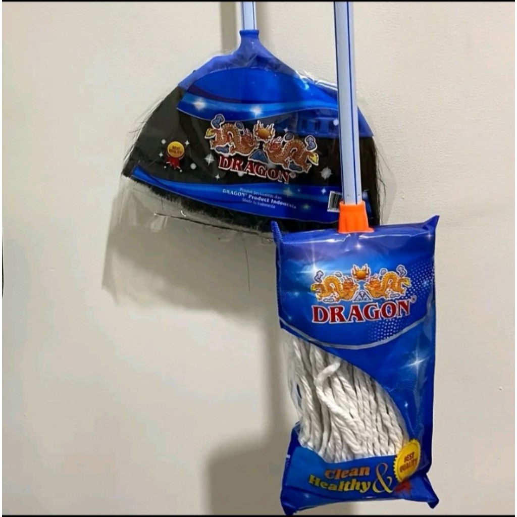 paket hemat sapu plus kain pelan dragon