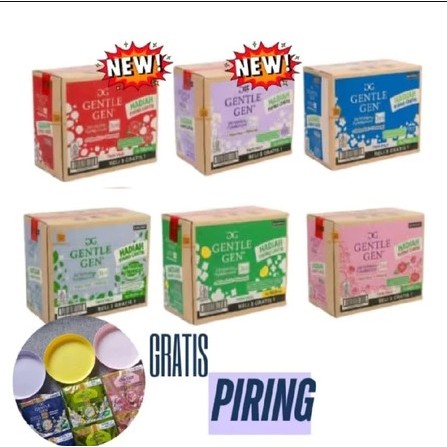 Grosir 1Dus Gentle Gen Deterjen Cair 1 Karton Isi 10 Renceng Free Piring