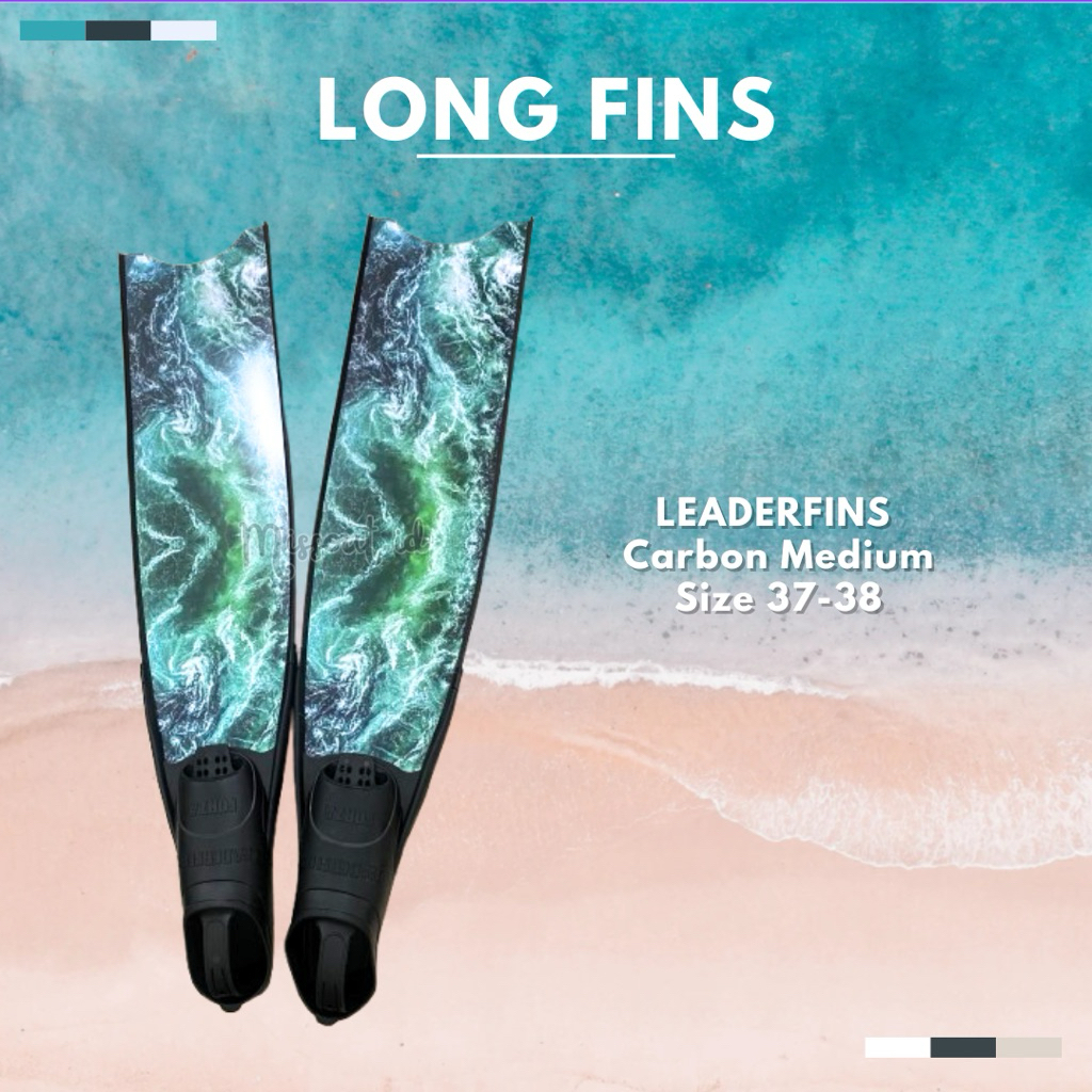SEWA LONG FINS Leaderfins Carbon Medium Size 37-38