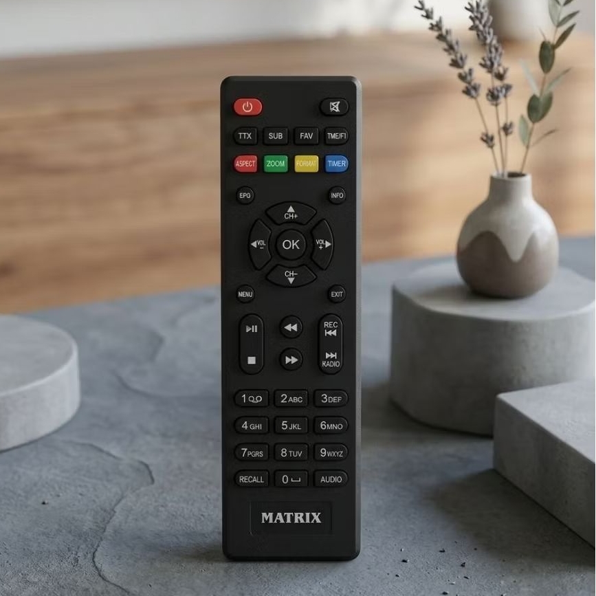 Remote Remot Set Up Box STB DVB-T2 HD UHF Matrix Matrik Apple Merah Apple Silver Garuda Ungu Garuda 