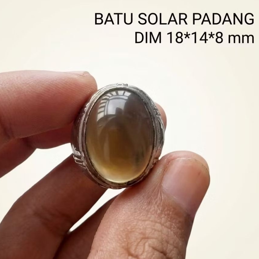 Cincin Batu Solar  Solok Padang Dim18 Ring Alpaka