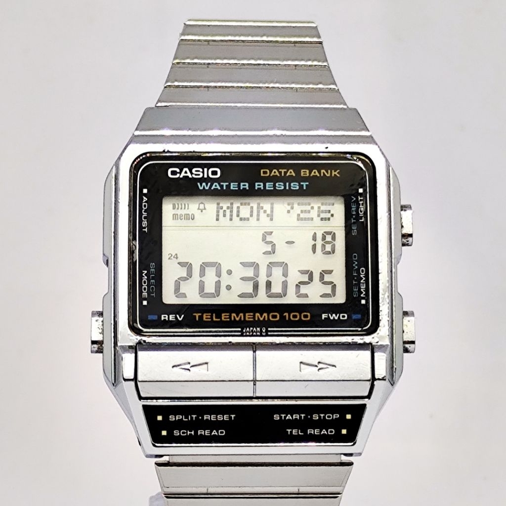 Jam Tangan Casio DBX-110 Telememo 100 Vintage Rare Second Original
