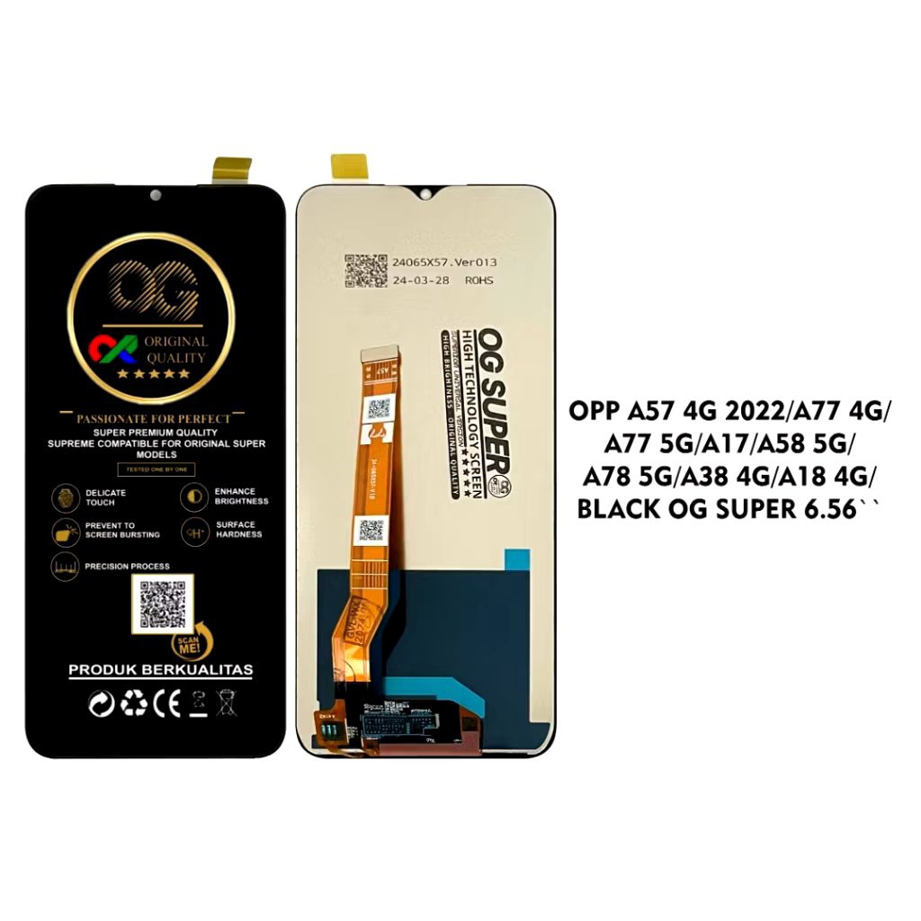 LCD TOUCHSCREEN OPPO A57 4G 2022/A57 5G/A77S/A17/A17K/A18 COMPLETE 1SET