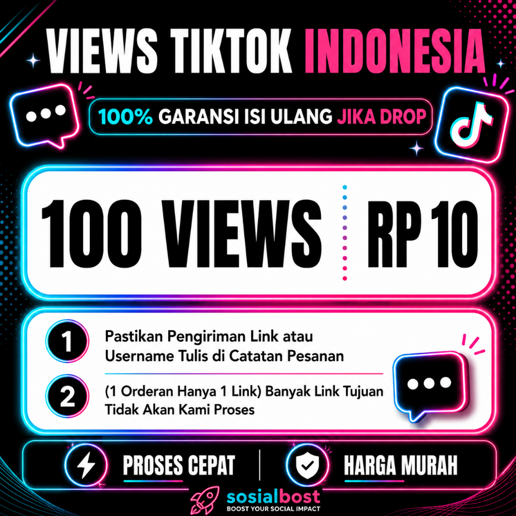 Viewers Tiktok Views Real Akun Indonesia - 100% Bergaransi Isi Ulang Bila Drop TT - VIEW