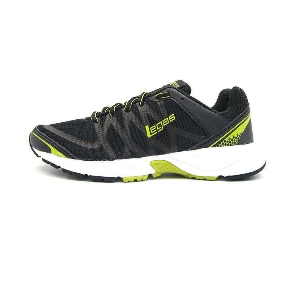 Sepatu League Legas Evo LA U Hitam Running Shoes Pria Wanita Original
