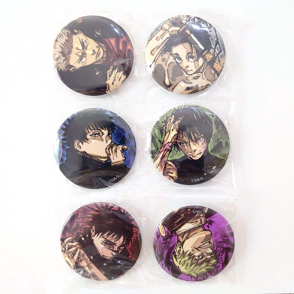 Jujutsu Kaisen Official Jump Giga Can Badge Pin - Yuuji Megumi Choso Naoya Yuta Maki
