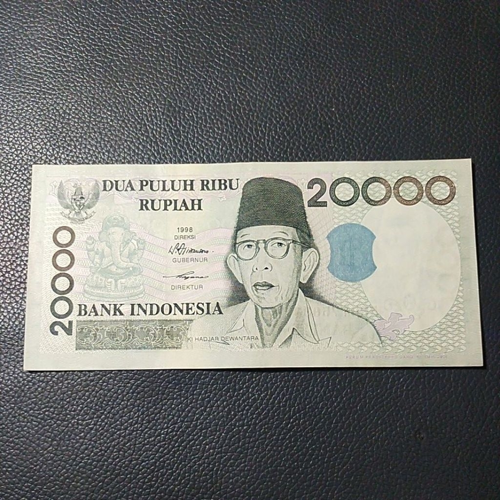 Uang kuno 20.000 rupiah kihajar Dewantara tahun 1998