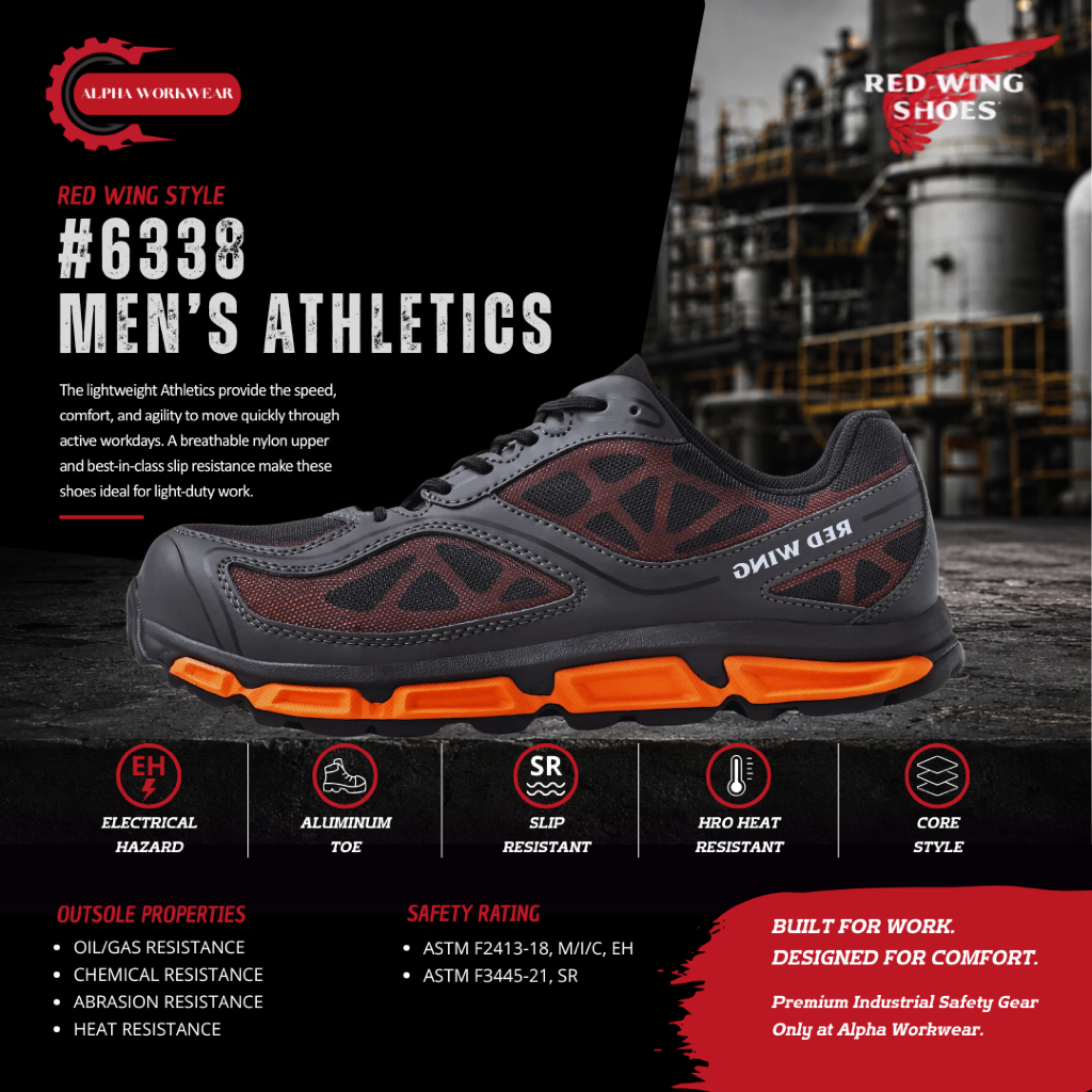 Red Wing 6338 Original Safety Shoes | Premium Work Boots Oil & Gas