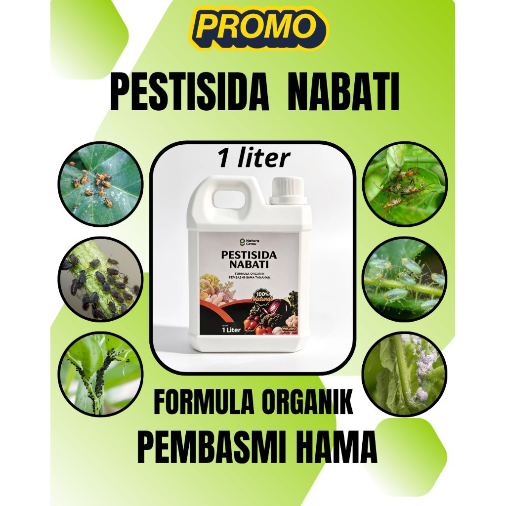 Pestisida Nabati Organik 1 Liter - Insektisida, Fungisida, Bakterisida