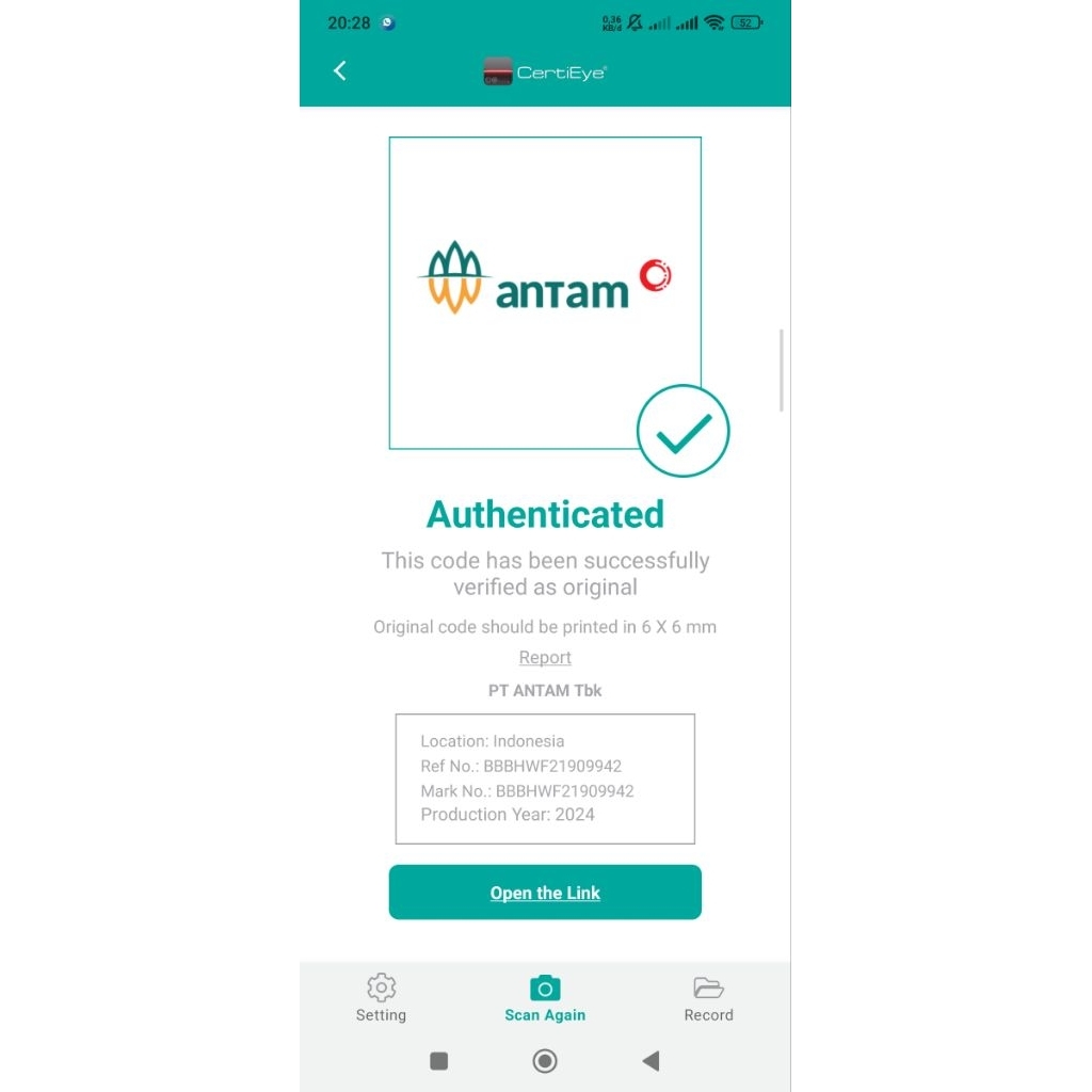 Logam Mulia Emas Antam 2 Gram - Kadar 99.99%, Kemasan Certicard, Keamanan Investasi