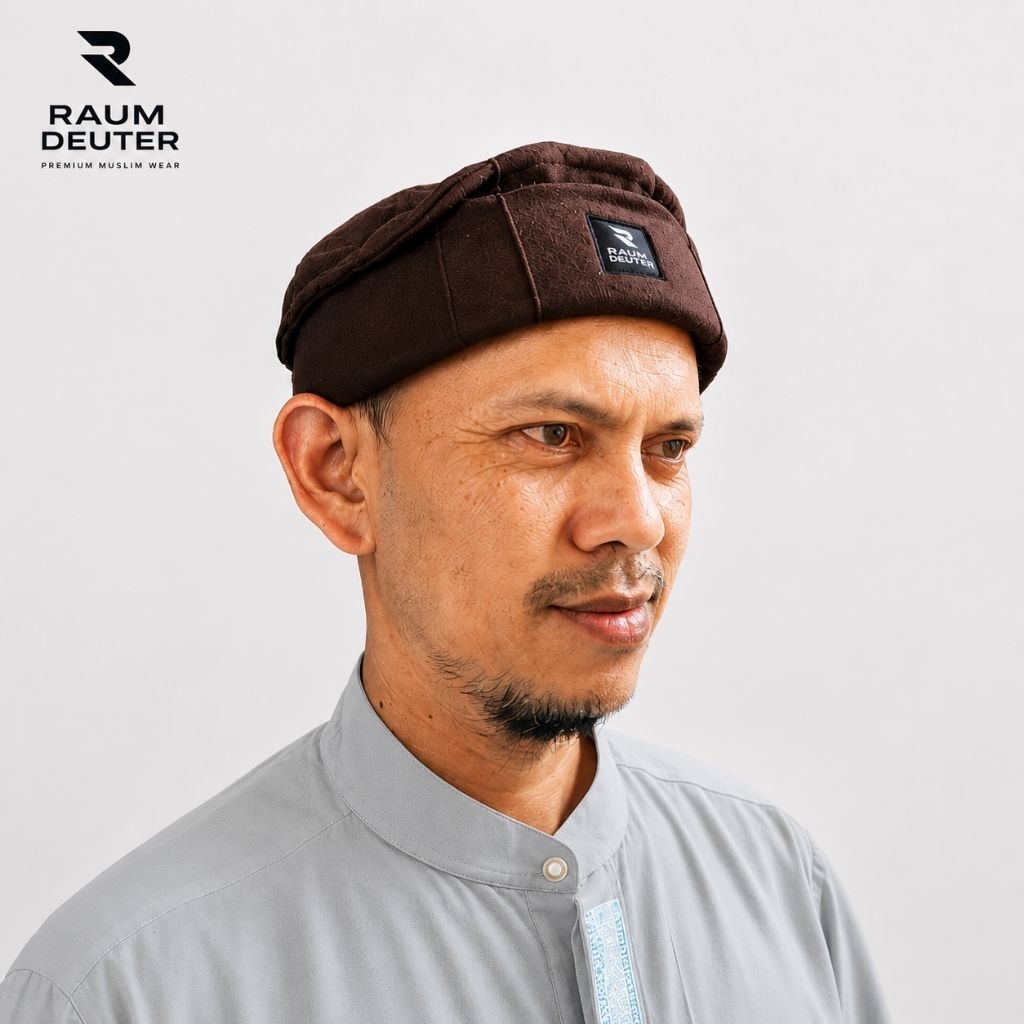 Topi Peci Kopiah Taliban Raumdeuter Premium Polos Pria Dewasa Soft Wool Nyaman