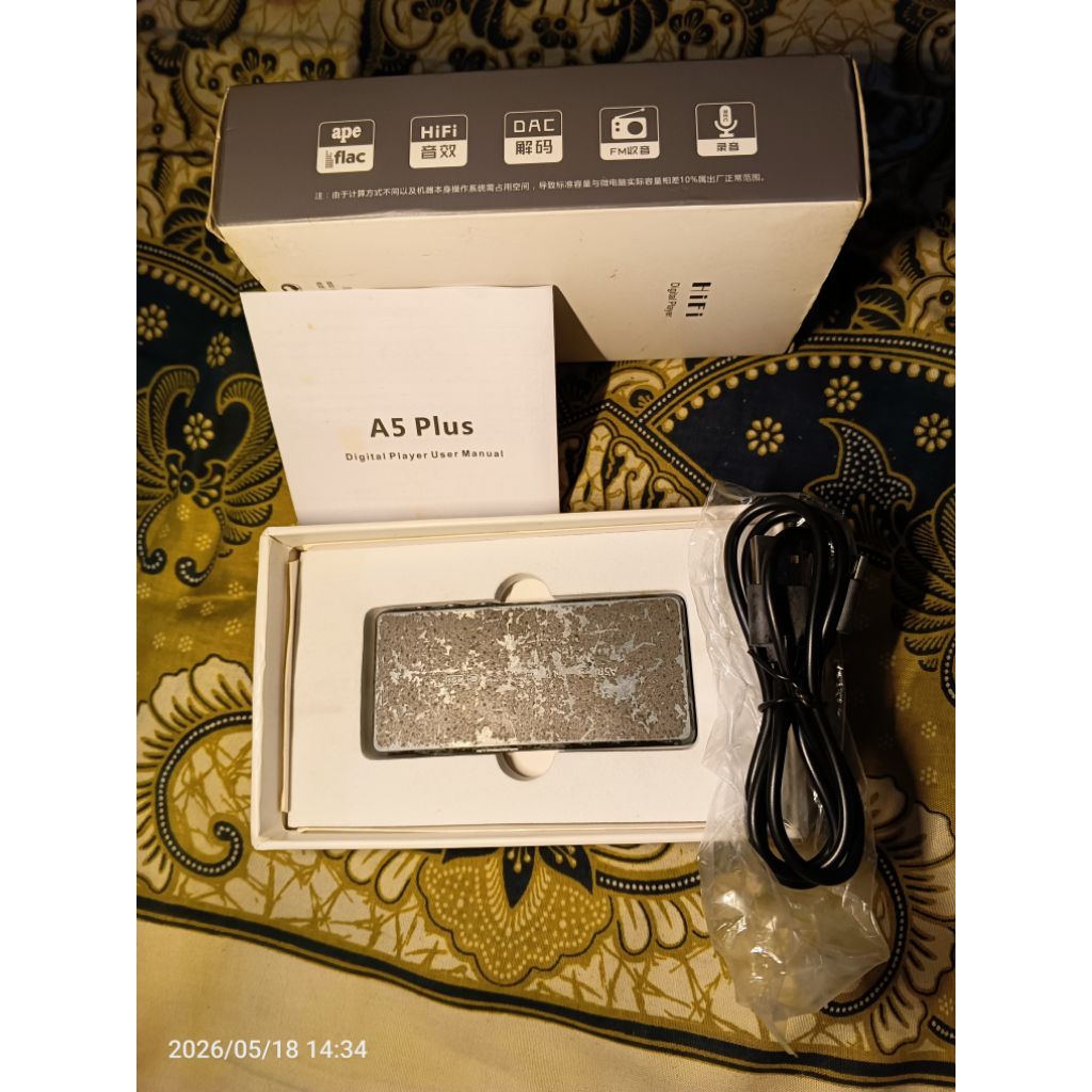 MP3 player DAP Onda A5 plus 8GB Bekas Second Preloved