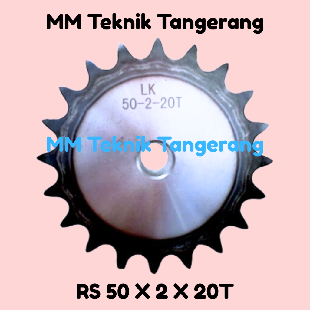 Sprocket RS 50 x 2 x 20 T Gear RS 50-2x20T Rantai Double Gir gigi Z 20T 20 T RS50 -2 50Z20 50x2x20T 