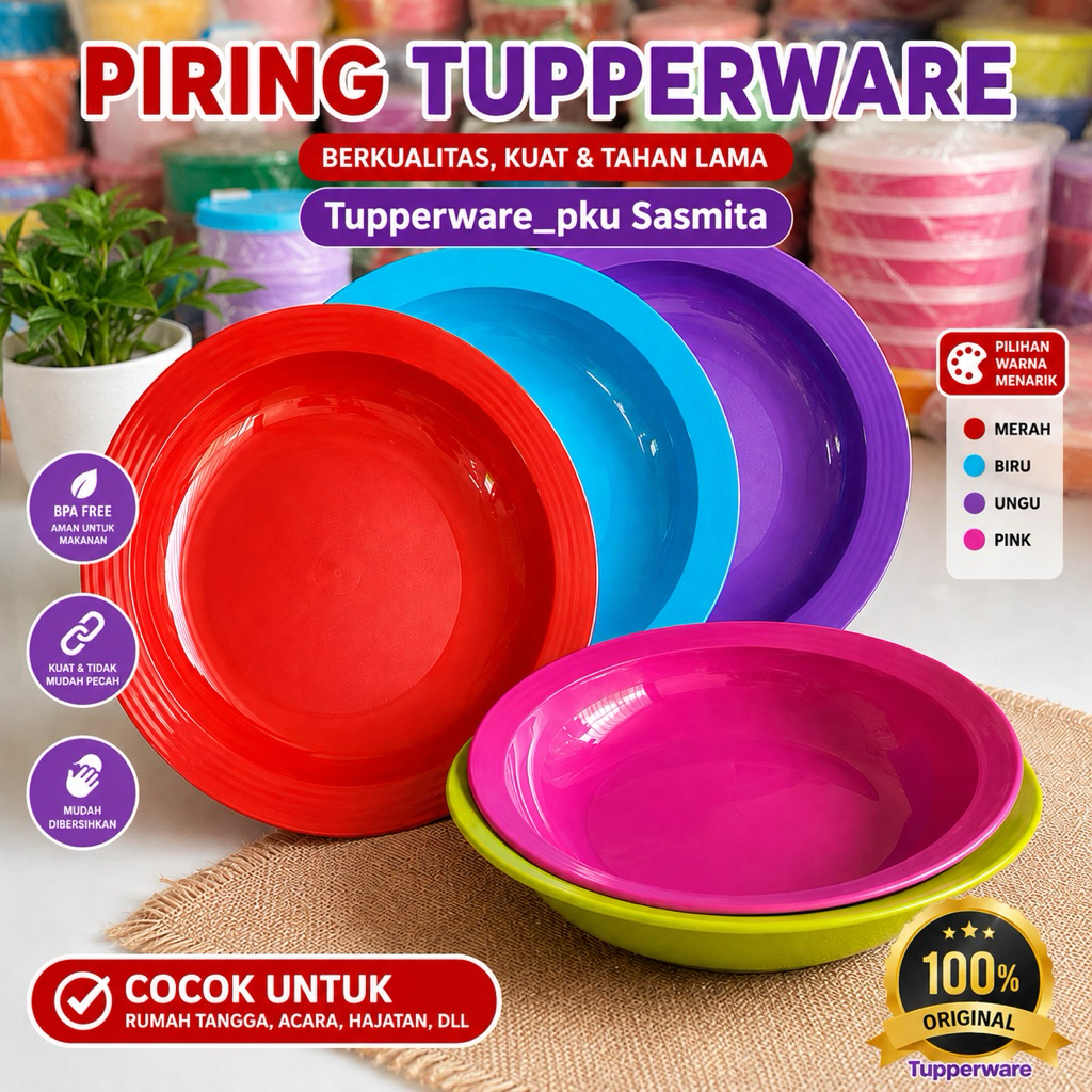 PIRING MAKAN TUPPERWARE ORI