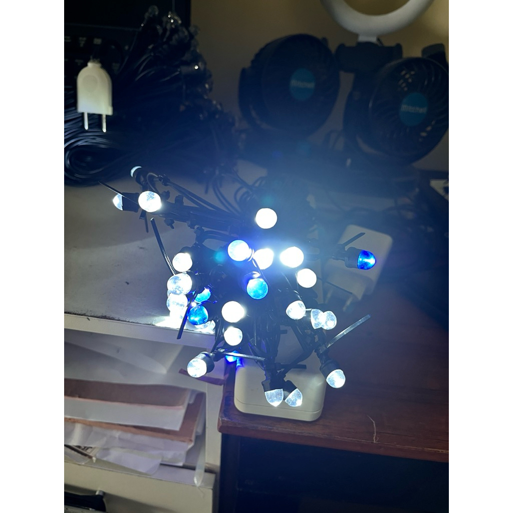 lampu seribu bintang 10 mm panjang 12 meter isi 15