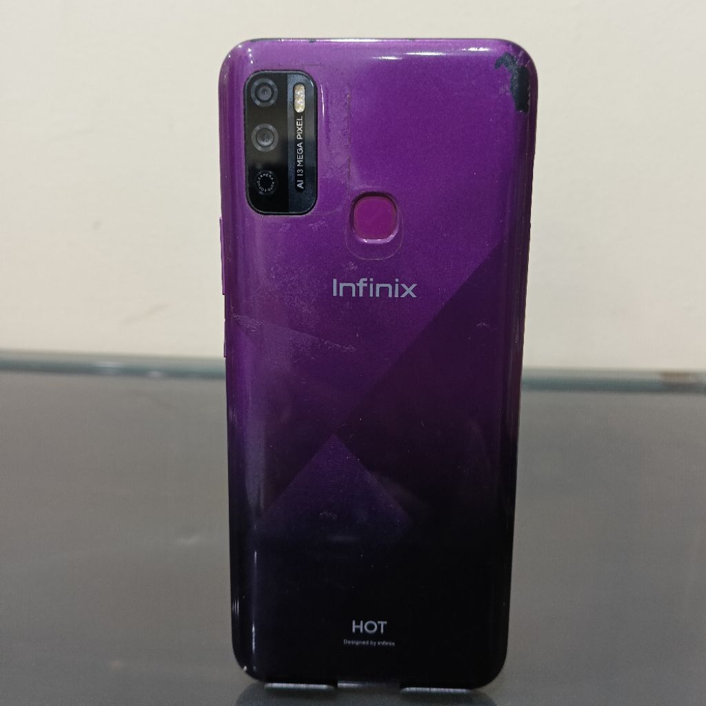Handphone Infinix Hot 9 Play Ram 4 64GB (Batangan, Tanpa Charger)