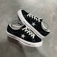 Converse One Star OX Suede Black White Original Sepatu Original Converse One Star Black White