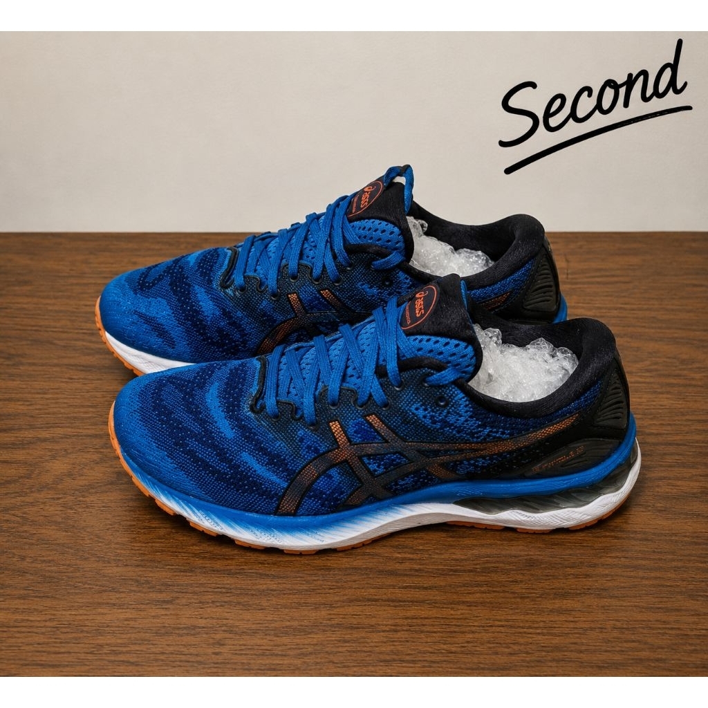 ASICS Gel-Nimbus 23 Reborn Blue Black Preloved Size 42 Insole 26.5cm