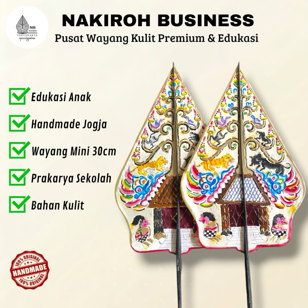 NAKIROHBUSINESS Gunungan Kayon Wayang Kulit Asli -+45cm