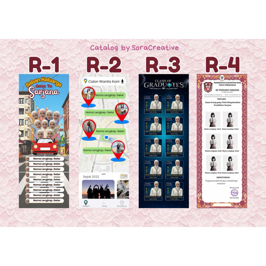 Banner Sidang 60*160 (desain+cetak+x banner)