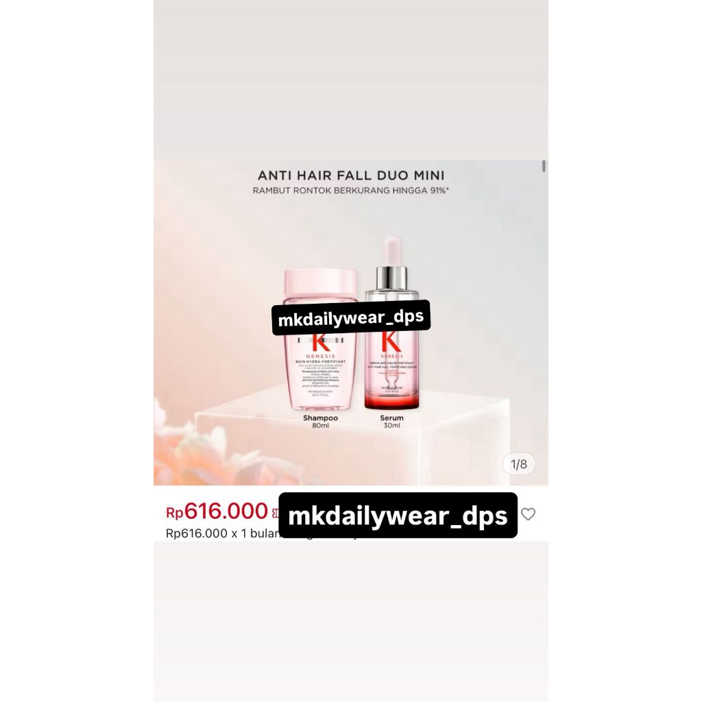 hair care k3r45t453 g3nesis shampo dan hair oil