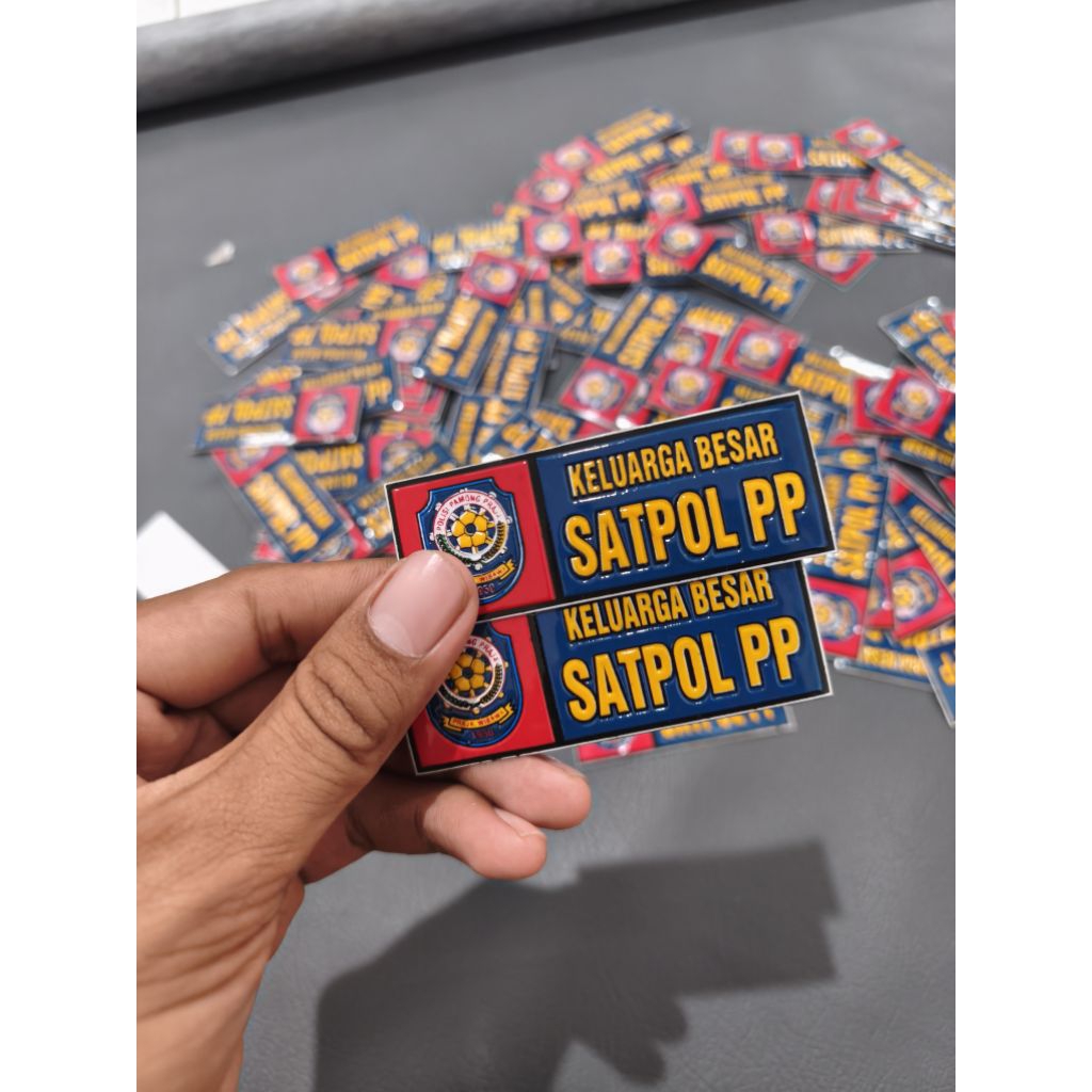 STIKER SATPOL PP STIKER PLAT STIKER POL PP