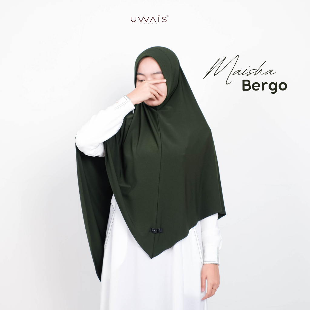 Uwais - Maisha Hijab Premium Jilbab Instans Daily Syari Bahan Jersey Import Korea Adem Nyaman