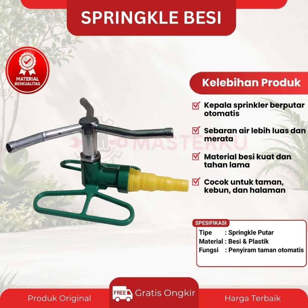 Sprinkler Air Taman / Sprinkler Selang Air / Penyiram Rumput / Penyemprot Taman