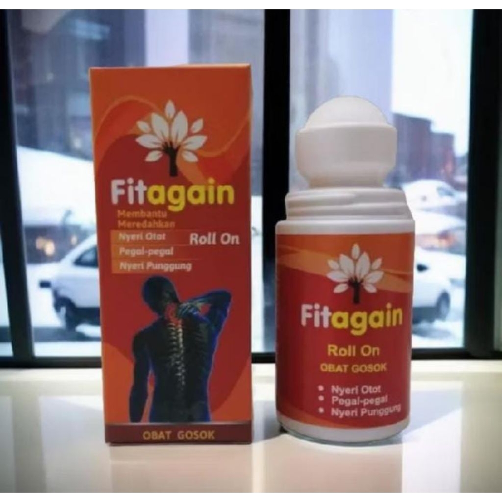 Fitagain Roll On Obat Gosok 60ml - Redakan Nyeri Otot, Pegal Linu & Nyeri Punggung