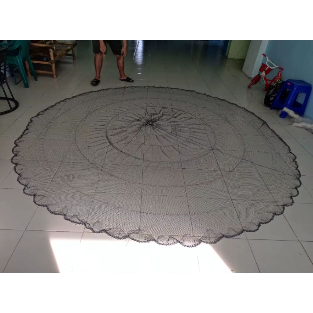 Promo Jala lempar 12 feet nilon / 3,5 meter untuk ikan dan udang