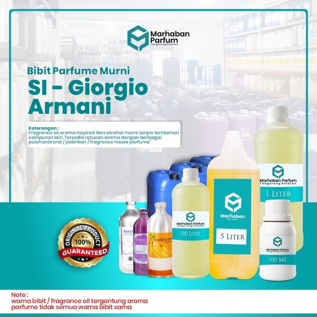 Bibit Parfume Inspired Si Giorgio Armani for women 100ML & 500ML – Murni 100% Tanpa Tambahan Campura