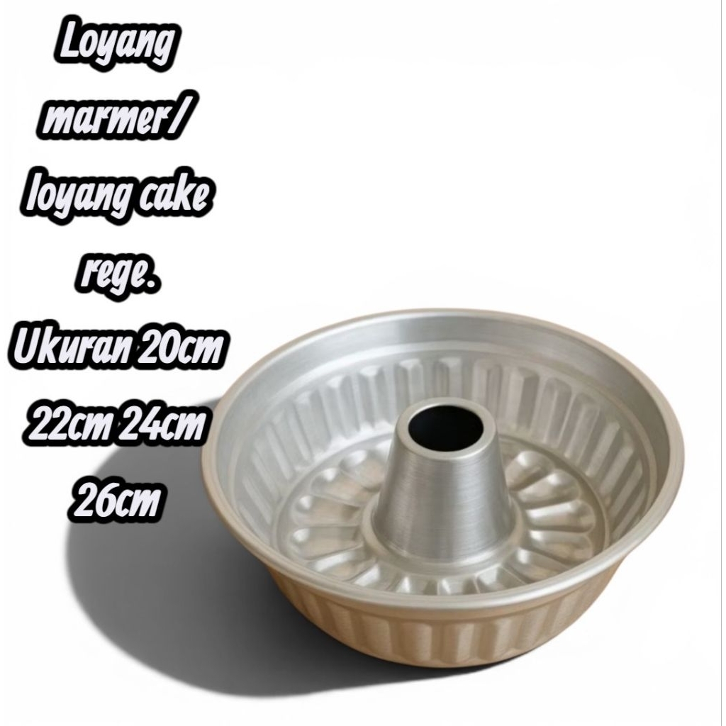 Loyang marmer pres/loyang cake rege UK 20.22.24.26cm