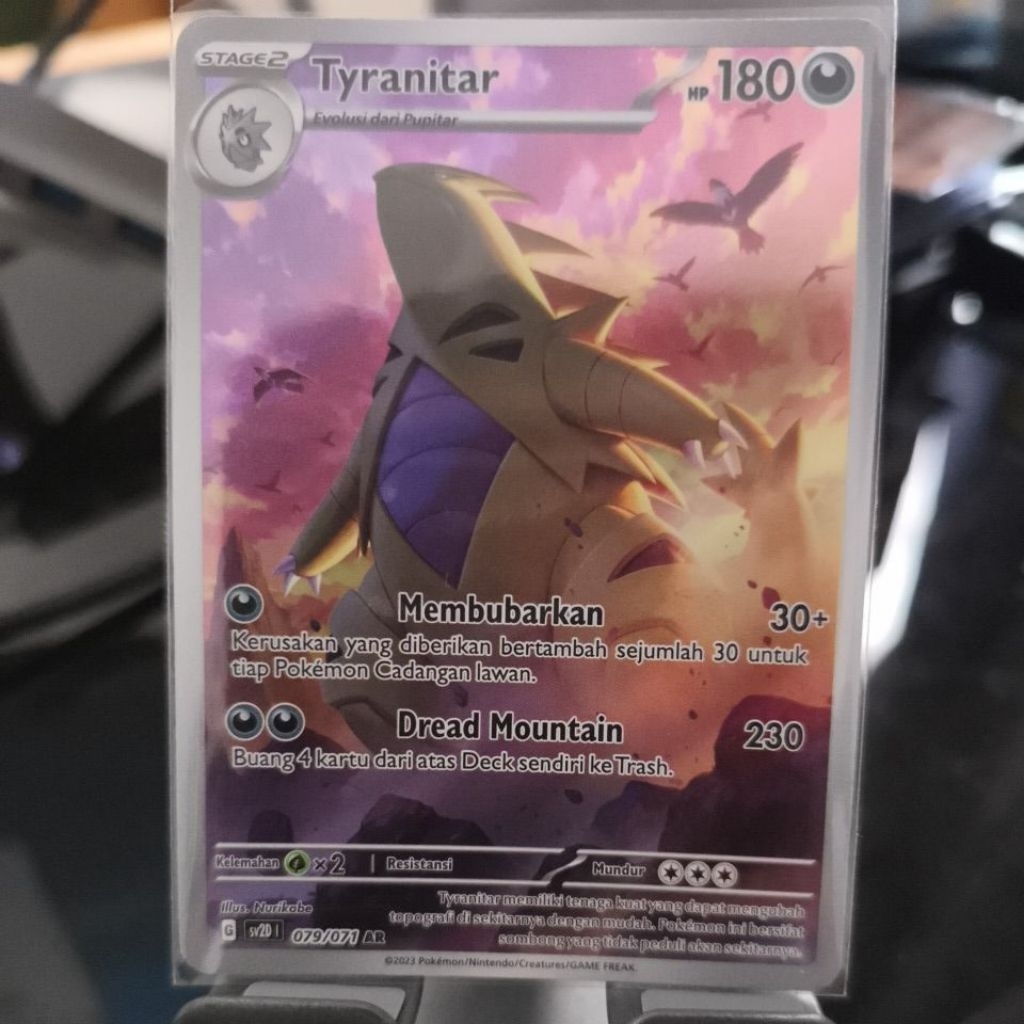 Kartu Pokemon Indonesia Tyranitar AR