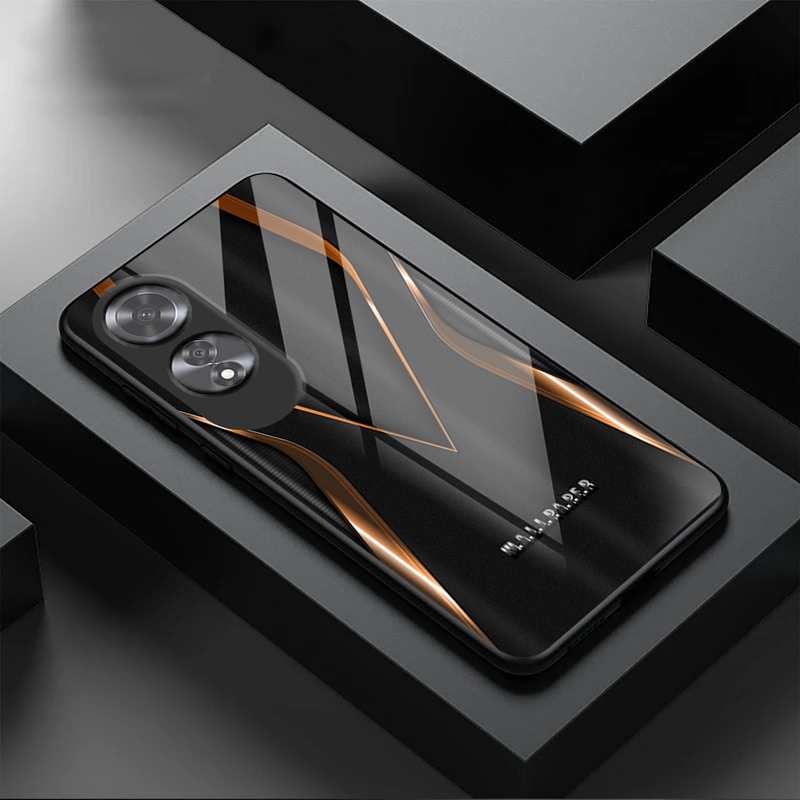 CL Softcase Glass For Oppo A60 - Case Glass Oppo A60 - Casing Kaca A60 Terbaru - Casing Murah Oppo A