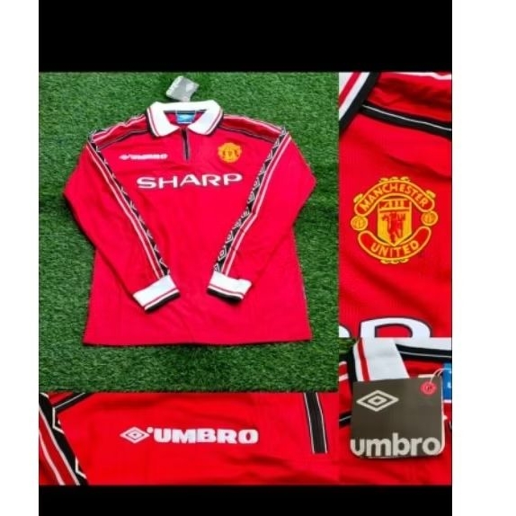 Jersey Bola Retro Umbro Lengan Panjang - Nyaman, Ringan, Desain Klasik