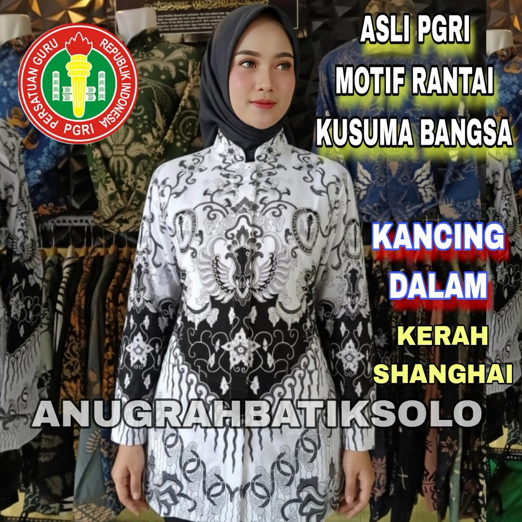 Baju PGRI Resmi 2025 Kusuma Bangsa Pria dan wanita berlapis furing bahan Bsy halus