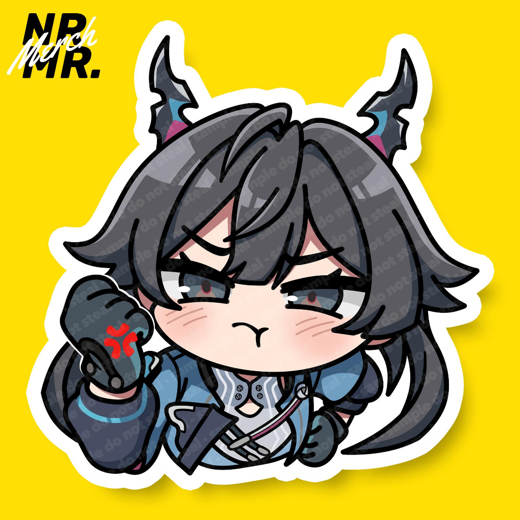 Chen Qianyu Arknights Endfield Chibi Fanmade Sticker