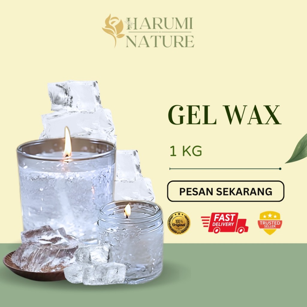 Bahan Lilin Gel Wax, Jelly Aromaterapi Murni Bening, lilin aromaterapi transparan, dekoratif dalam g
