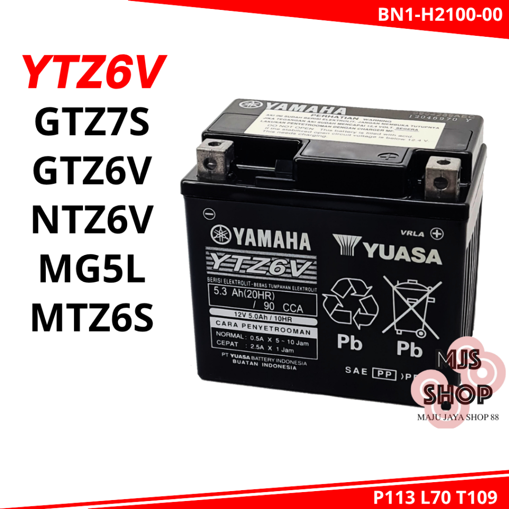 AKI KERING MOTOR YTZ6V GTZ7S NTZ6V YAMAHA GS YUASA MF BN1-H2100-00