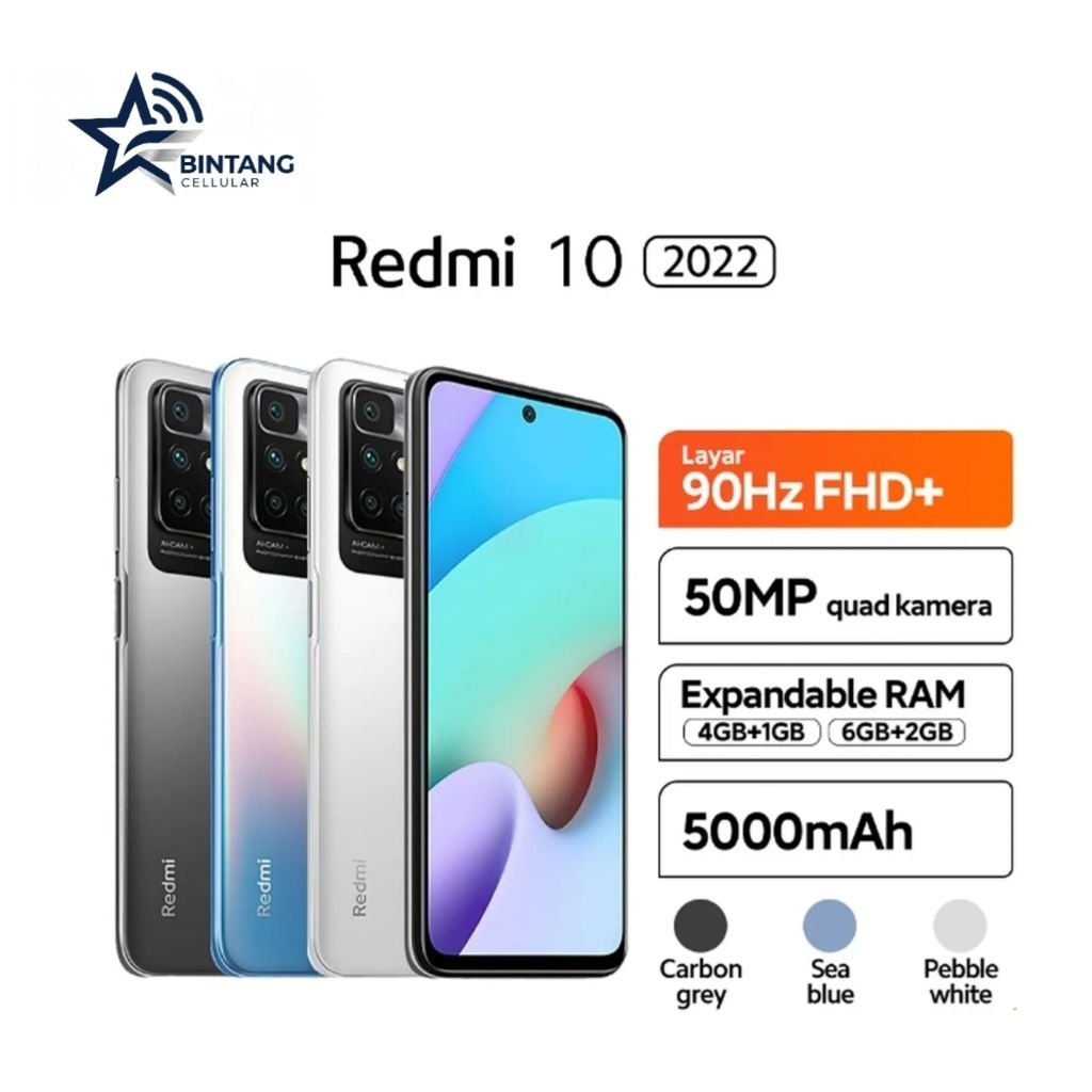 HP XIAOMI REDMI 10 (2022) 4/64 GB - REDMI 10 RAM 4GB ROM 64GB