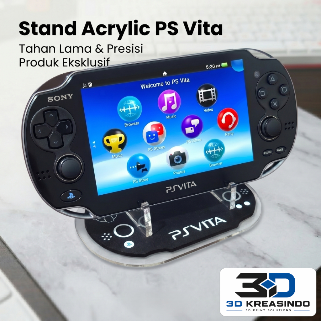 Acrylic Display for PS Vita Fat & Slim Console ( STAND ONLY ) Aksesoris Handheld PSVita Holder Duduk