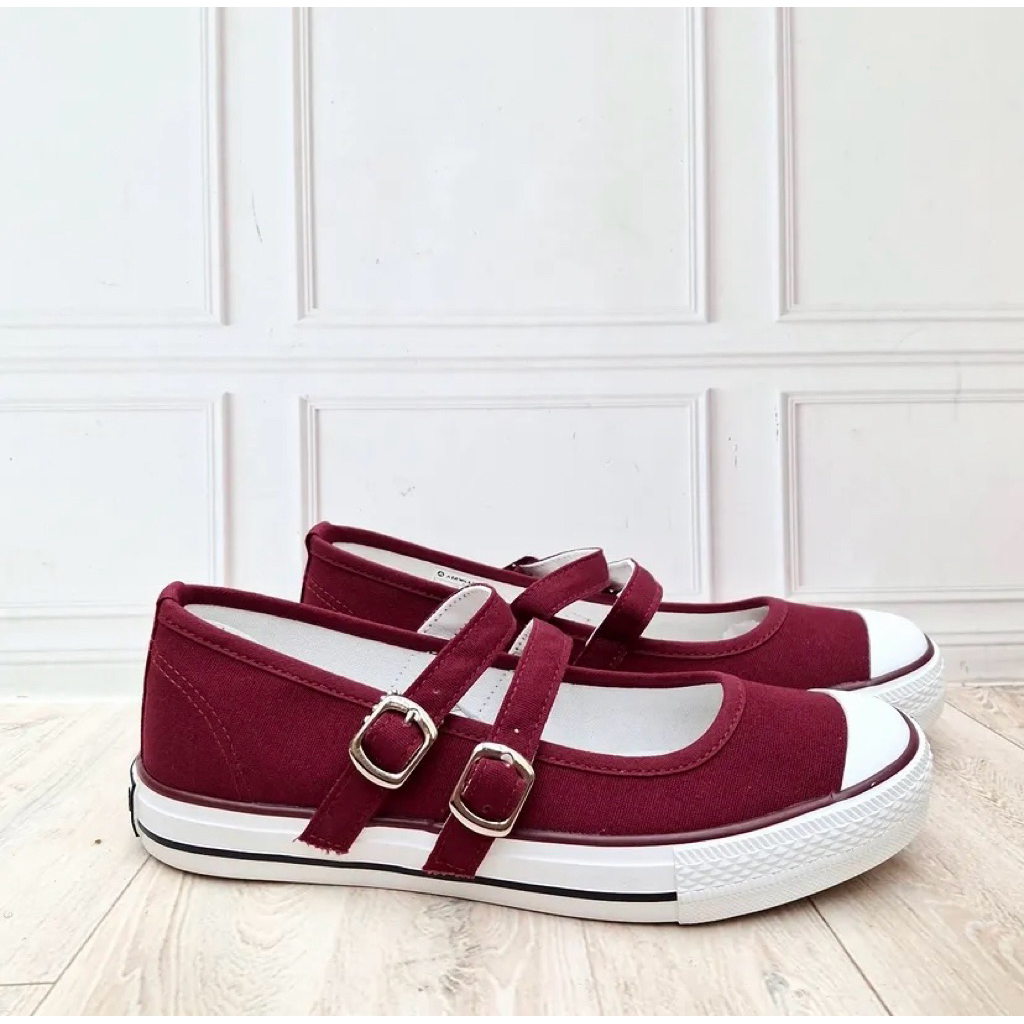Sepatu Wanita AIRWALK Emma Maroon (Size 36-39) Sneakers Casual Sport Sekolah Balet