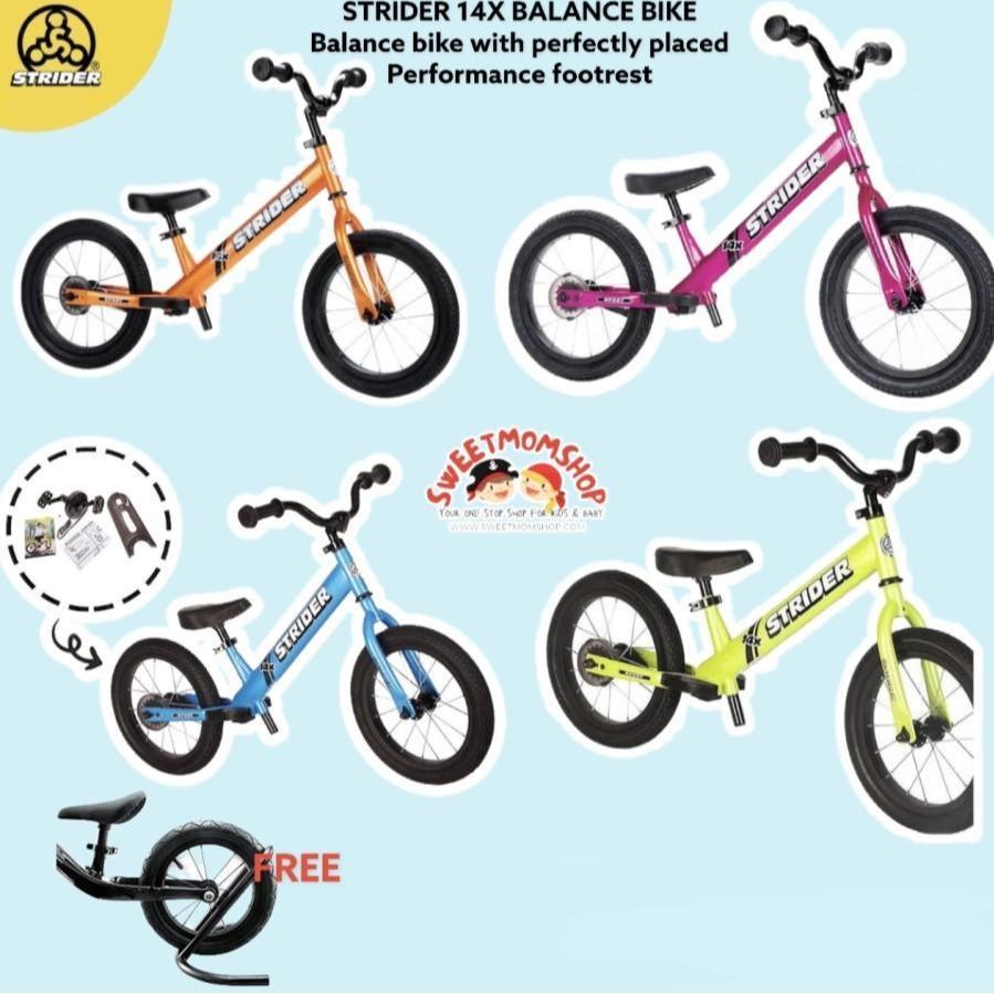 Strider 14x balance bike + pedal kit Push Bike Sepeda anak roda dua