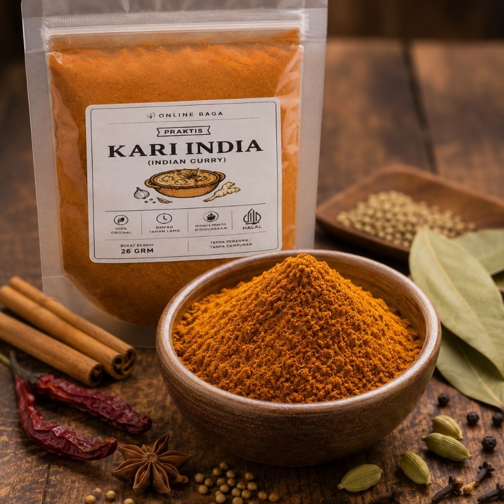 Kari Indian Bubuk ~ Indian curry Asli Murni Organic 25gm