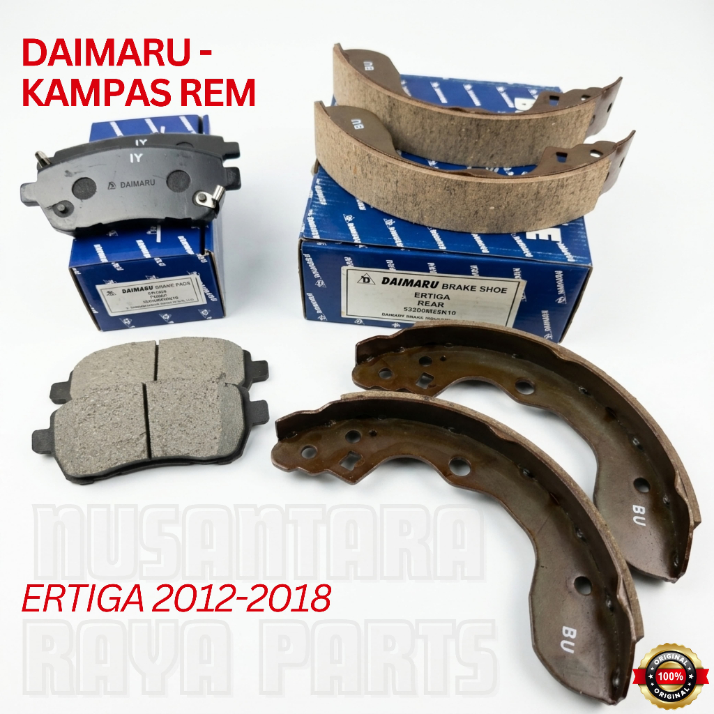Kampas Rem Ertiga 2012-2018 (Depan & Belakang) DAIMARU