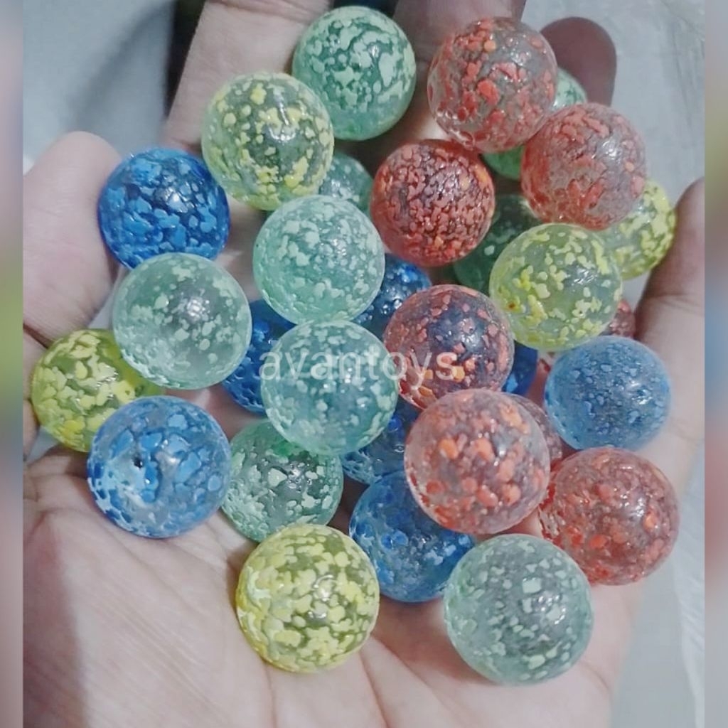 25 PCS GUNDU KELERENG WIJEN WARNA WARNI