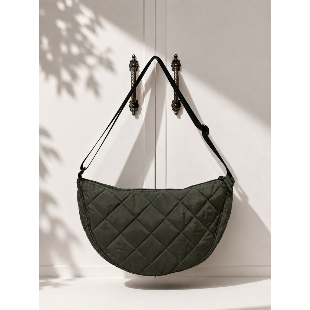 tas crossbody Uniqlo original army green