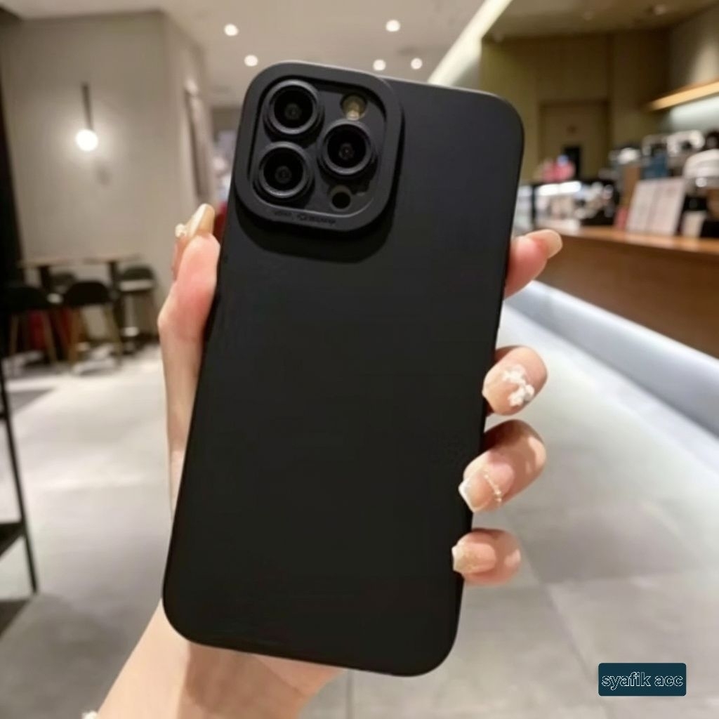 Silikon case full black Redmi 9/redmi 9A/redmi 9C/redmi 9T/redmi 10A Silikon soft case hitam pro cam