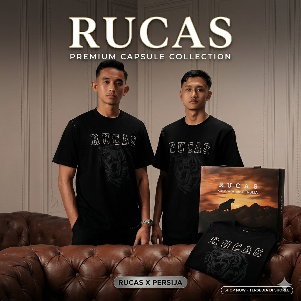 RUCAS ORIGINAL - Kaos / T-Shirt, Kemeja Flanel & Jaket - All Edition (Rib stich tee,year of horse, v